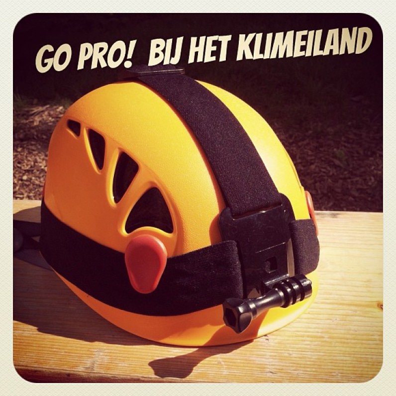 Heb jij een GoPro camera Dan hebben wij een bijpassende helm! Nu te leen bij #klimpark het #klimeiland
